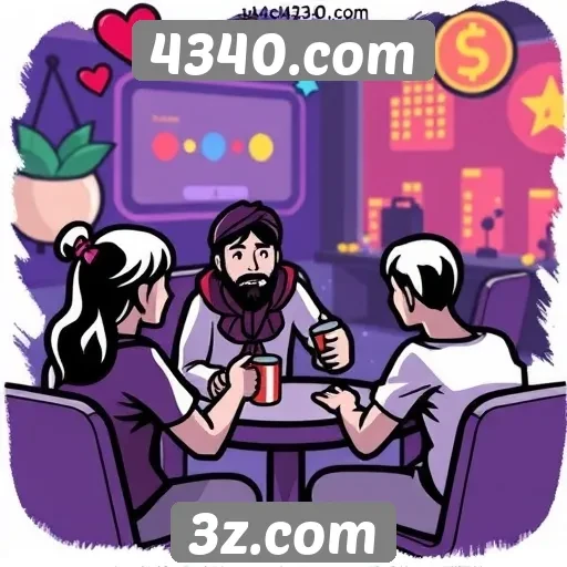 Recursos de interação social no site 4340.com